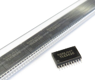 TLC542CDW  11-input 8-bit ADC with serial control, Texas Instruments