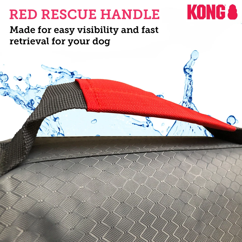 Kong Dog Float Adjustable Preserver Flotation Safety Vest Ripstop Life Jacket - Image 4 of 4