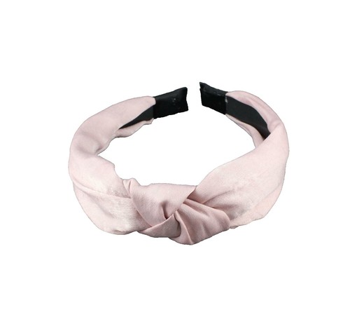Decorative Faux Pearl Beaded Top Knot Headband Taupe  display picture 2