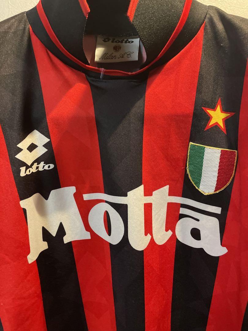 Vintage AC Milan 93/94 Home Lotto Long Sleeve Jersey