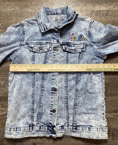 Barbie Mattel Jean Denim Jacket Blue Size Girls XL (14-16) - Picture 8 of 11