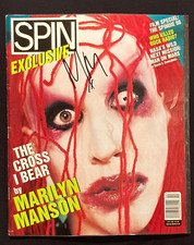 MARILYN MANSON BAND SIGNED AUTOGRAPH SPIN MAGAZINE HOT TOPIC