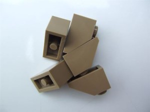 5 X Lego Sand Yellow Roof Tile 1x2 45 Degrees Parts Pieces Ebay