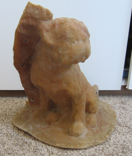 Süße MOPS HUNDFORM Latex Fiberglas Rückseite zur Herstellung von Beton oder Gips Statue - Bild 9 von 10