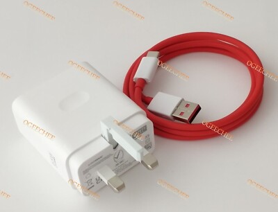 OnePlus SuperVooc 80W Power Charger Plug OR USB-C Cable For OnePlus 5G 10  Pro UK