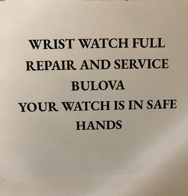 BULOVA Wristwatch Full REPAIR And SERVICE W/ WARRANTY