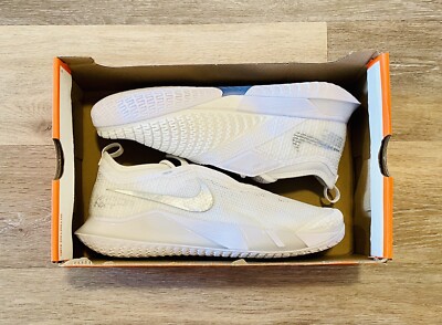 Nike React Vapor NXT HC White Metallic Silver CV0742-100 Women s 9.5, Men's 8