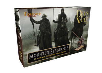 FIREFORGE GAMES DEUS VULT DVWA01-BS (FFG003) MOUNTED SERGEANTS 12 MULTI-PART