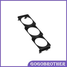 Black 52mm Universal Triple Gauge Meter Pod Radio Panel Mount Bracket 3 Holes