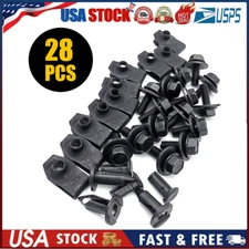 28pcs/Set Car Engine Splash Shield Body Bolts Screw Nut Fender Bumper Clip Rivet