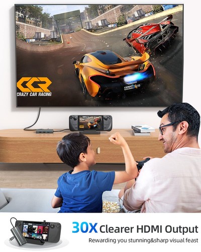 6-in-1 Dockingstation PD 100W Laden 4K HDMI USB 3.0 Typ C für Laptop PC - Bild 5 von 10