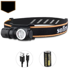 Mini Headlamp 1100lm 90CRI Angle Flashlight TIR Optics with Magnet Tail 2 Groups