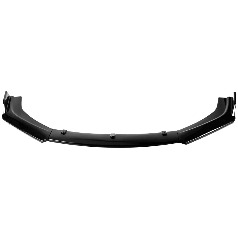 Gloss Black Front Bumper Lip Splitter Spoiler For Honda Civic Hatchback & Sedan Foto 4 de 4