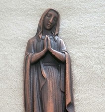 VINTAGE- Darstellung der betenden Jungfrau Maria aus Bronze