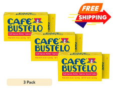 3 pack Cafe Bustelo Ground Espresso Coffee 16oz Brick Free Shipping