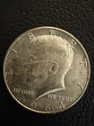 1964 D 90% Silver Kennedy Half Dollar .50 Cent Coin AU Almost Uncirculated