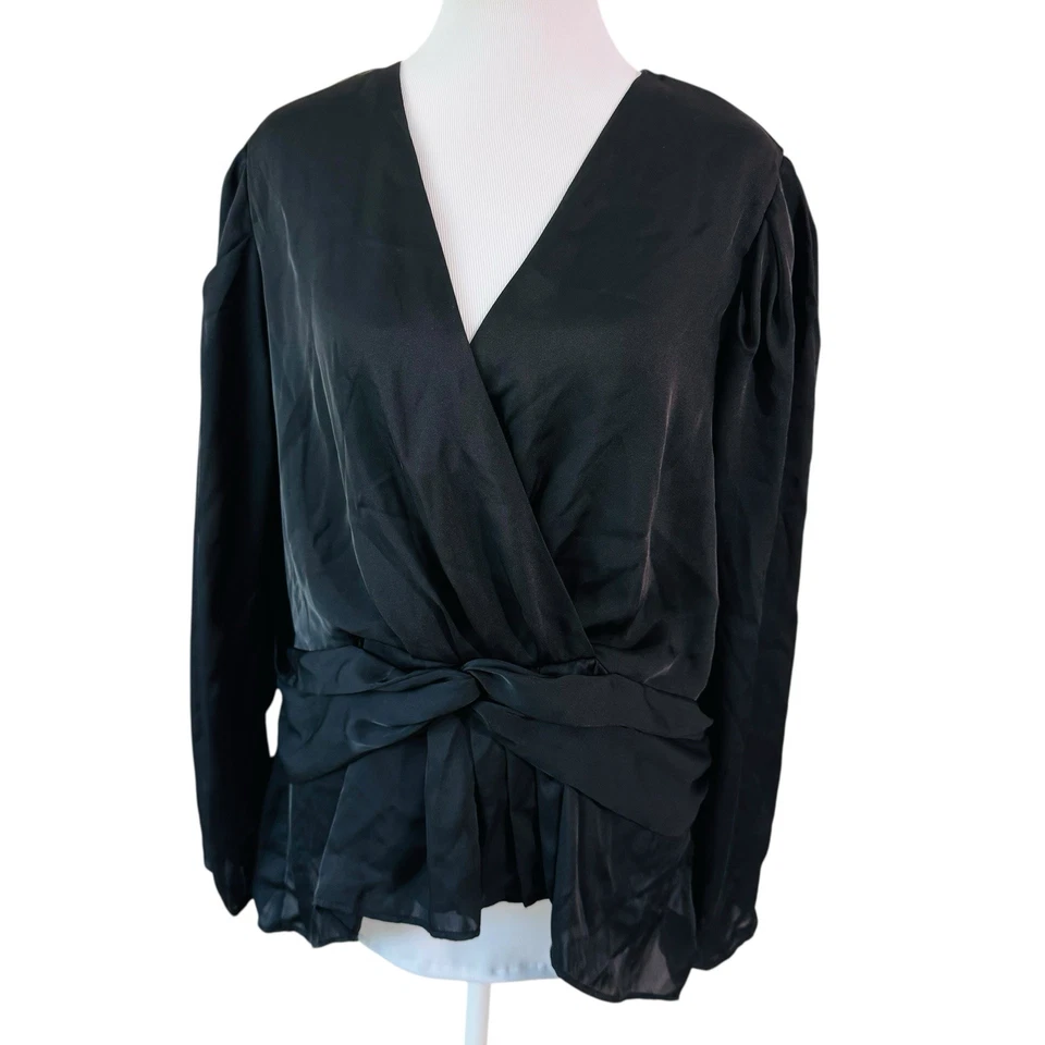 Top Express Para Mujer Romántico Gótico Calado Peplum Talla XL Negro Hada Grunge Foto 3 de 4