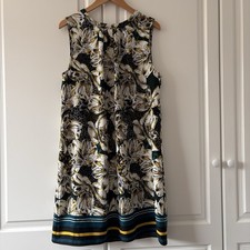 Ladies Papaya Matalan Multicoloured Sleeveless Midi Dress Floral UK 14 Summer