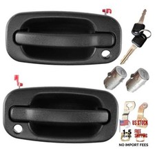 Front Exterior Door Handle with Locks Compatible with 1999-2006 Chevy