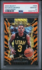 2023 PANINI SELECT TIGER PRIZM #305 KEYONTE GEORGE PSA 10