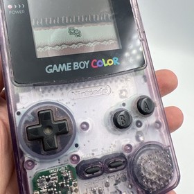 Nintendo Game Boy Color Handheld  - Atomic Purple GameBoy System CGB-001 - Case