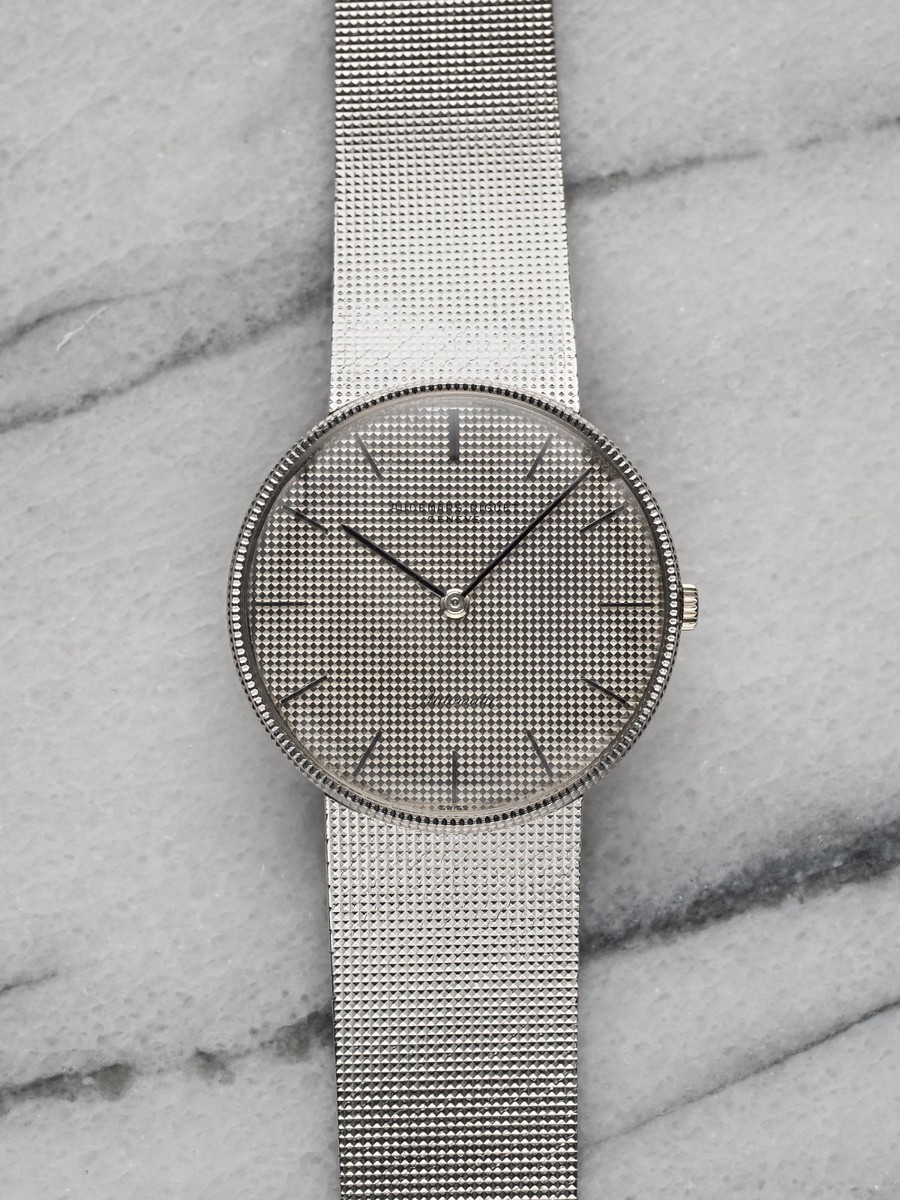 Vintage Audemars Piguet 80s 18K White Gold Automatic Silver Vintage Audemars Piguet 80s 18K White Gold Automatic Silver