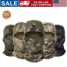 Camo Balaclava Face Mask UV Protection Ski Sun Hood Tactical Masks for Men Women