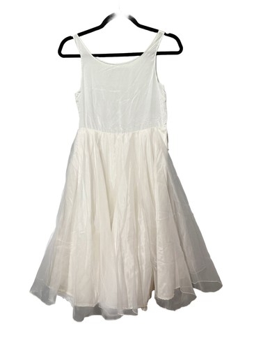 Isabel Garreton Girls Size 8 White Crinoline Petticoat Slip Tulle Flower Girl