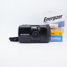 Olympus Stylus AF Infinity mju 35mm Film Camera Very Good w/ Strap  Film