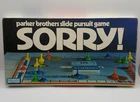 Vintage Parker Brothers Sorry Board Game 1972 No 390 Incomplete Missing Dice