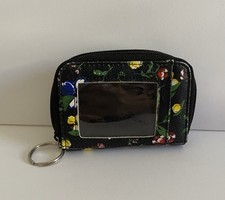 Womens - Floral - Wallet- Black -Blue, Red, Yellow,purple and Pink Flower Prints