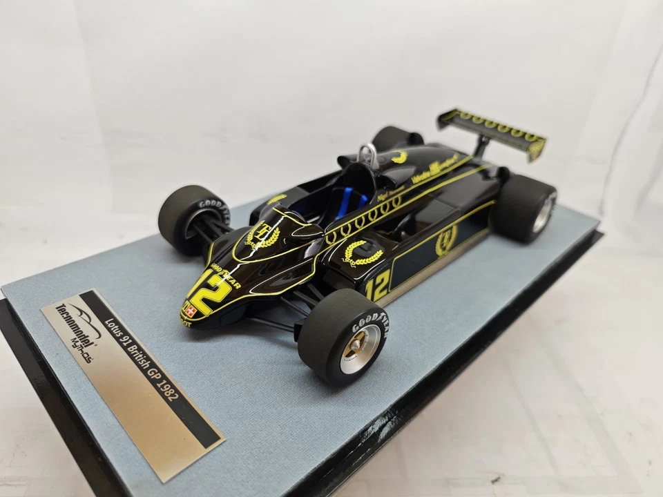 1:18 Tecnomodel - Lotus 91 - GP British #12 1982 (L.E.120/195) resina - Immagine 2 di 4