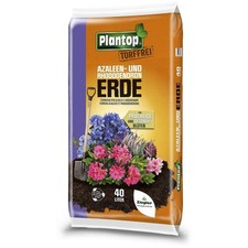 Plantop Azaleen- und Rododendronerde Torffrei Blumenerde für Garten Pflanzen 40L