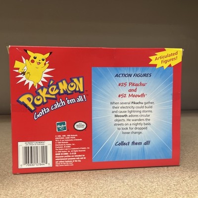 Pokemon Articulated Action Figures Hasbro 1999 #25 Pikachu and #52