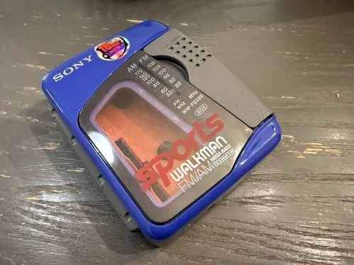 Vintage Sony Sports Walkman Mod WM-FS399 Radio Cassette Player BLUE