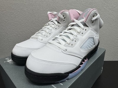 Air Jordan 5 Retro GS Medium Soft Pink HQ7980-102 Youth 7Y No-Lid B-Grade