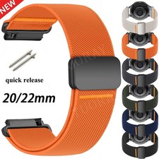Magnetic Nylon Band Strap For Garmin Vivoactive 6 5 4 3 Venu 3 2 Plus SQ Active