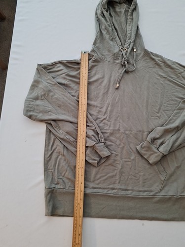 Ladies Hooded Top F&F Size 14 Sage Green Front Pockets 30080 - Picture 6 of 14