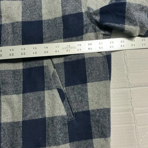 NovaMen Mens Navy Plaid Bomber Jacket M NWT image 3
