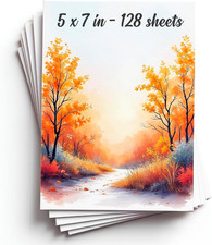 Watercolor Paper Pad, 5x7 Inch, 140lb 300gsm, Cotton Pulp, 128 Sheets