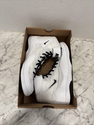 Nike Inflict Wrestling Shoes White/Black 325256-101 Men display picture 3