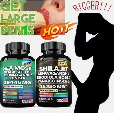 Dynamic Vitality Bundle - Sea Moss Multivitamin & Shilajit Power Combo Set -USA