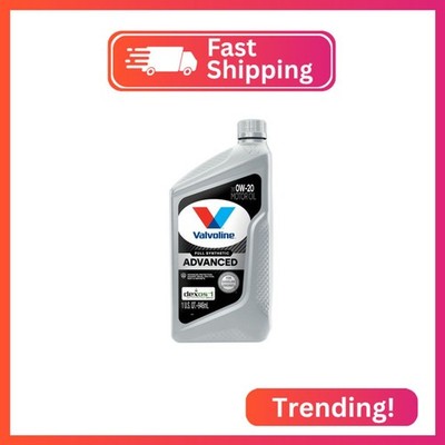 Valvoline Advanced Full Synthetic SAE 0W-20 Motor Oil 1 QT