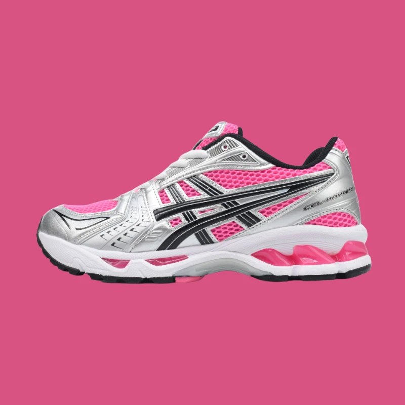 ASICS Forno di ghiaccio Kayano 14 e rosa Pfizer 1201A019 700 scarpe da corsa in uomo taglia 99 nuove