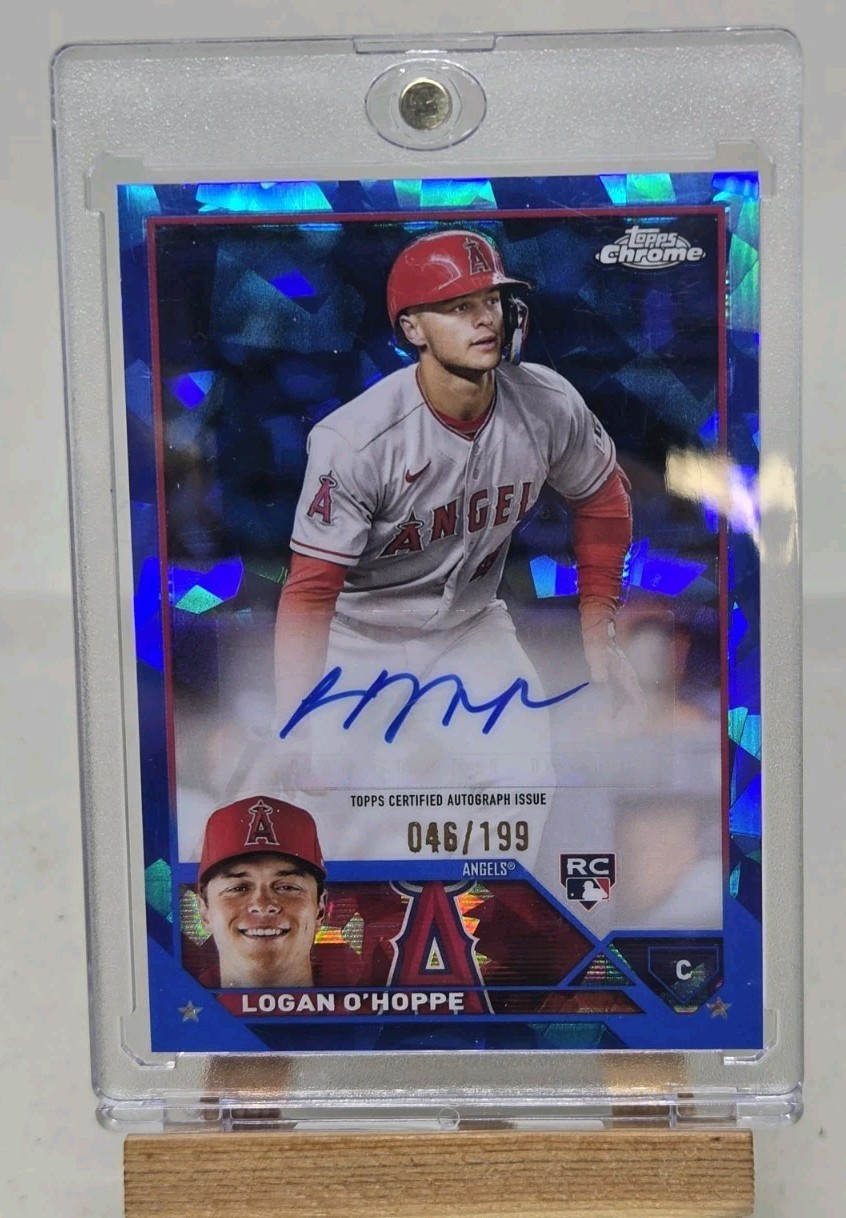 2023 Topps Chrome Update Sapphire Edition Auto Logan O'Hoppe #USA-LO /199