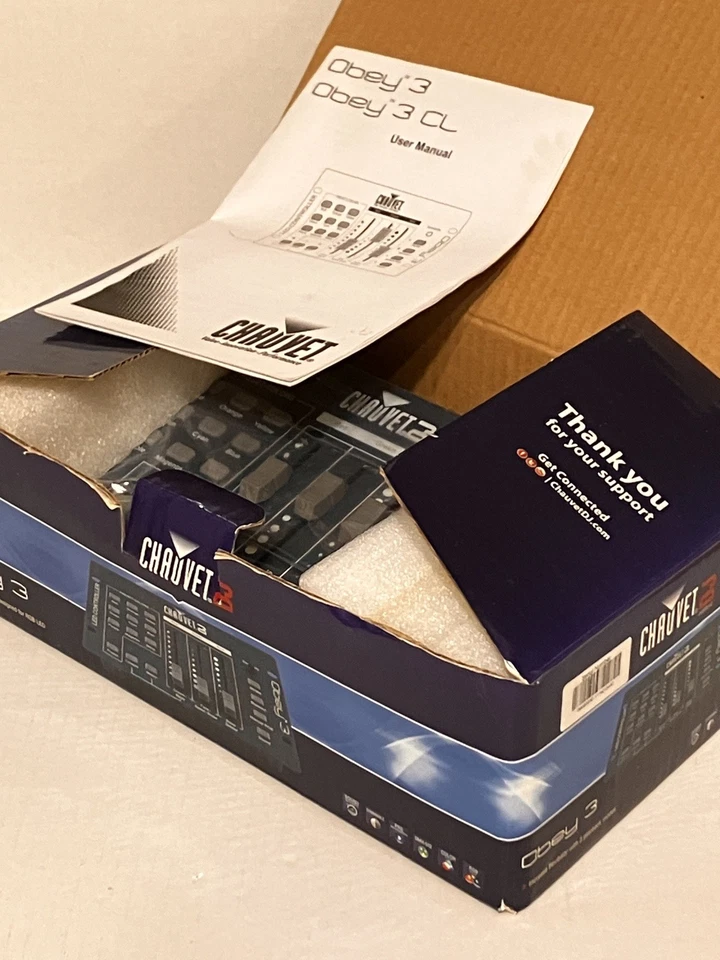 DMX controller Chauvet Obey 3 for RGB 3 Chan. light fixtures. Comes with P/S. - Image 2 of 4