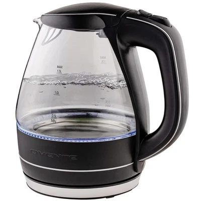 OVENTE Electric Kettle, 1.5L Borosilicate Glass Countertop Water Heater and Boil