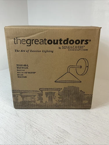 The Great Outdoors Minka City Streets 8.5” Outdoor Wall Sconce, 73181-66-L -Coal - Picture 3 of 3