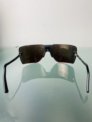 RARE Vtg Gargoyles Gold Reflective Sunglasses Terminator Arnold