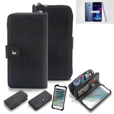 Geldbörse Etui für HTC U11 Plus Schutz Hülle Handy Hülle Wallet Case 